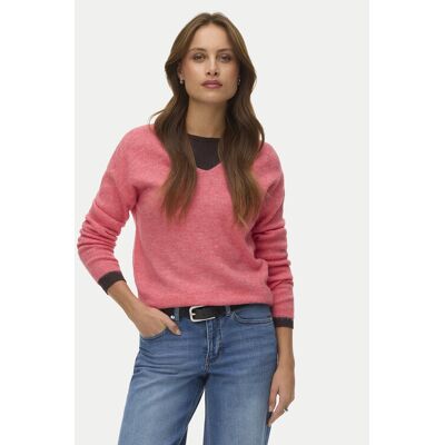 Vero Moda Pullover Crewlefile 10233357 Korallenfarben Loose Fit M female Vero Moda Pullover Crewlefile 10233357 Korallenfarben Loose Fit M female