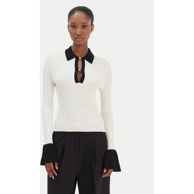 HUGO Pullover Sharro 50542608 Weiß Slim Fit S female HUGO Pullover Sharro 50542608 Weiß Slim Fit S female