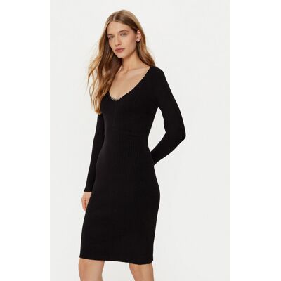 Guess Strickkleid W5RK07 Z2YJ2 Schwarz Regular Fit M female Guess Strickkleid W5RK07 Z2YJ2 Schwarz Regular Fit M female