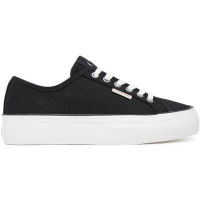 Calvin Klein Jeans Sneakers aus Stoff Vulc Flatform Ctn Logo Tag YW0YW01838 Schwarz 40 female Calvin Klein Jeans Sneakers aus Stoff Vulc Flatform Ctn Logo Tag YW0YW01838 Schwarz 40 female