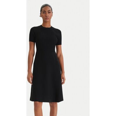 Armani Exchange Strickkleid XW001885 AF10352 Schwarz Regular Fit M female Armani Exchange Strickkleid XW001885 AF10352 Schwarz Regular Fit M female