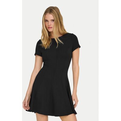 ONLY Kleid für den Alltag Kenya 15370506 Schwarz Regular Fit M female ONLY Kleid für den Alltag Kenya 15370506 Schwarz Regular Fit M female