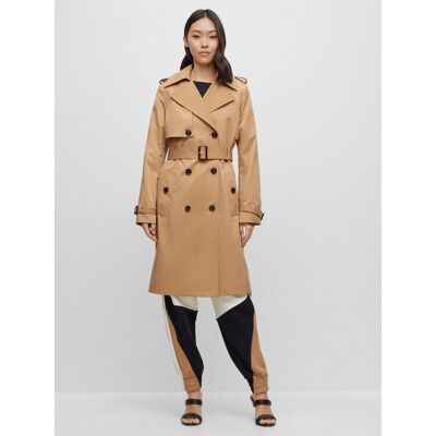 Boss Tenchcoat 50489115 Beige Regular Fit 34 female Boss Tenchcoat 50489115 Beige Regular Fit 34 female