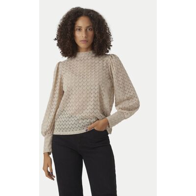 Vero Moda Bluse Becca 10302894 Beige Regular Fit XS female Vero Moda Bluse Becca 10302894 Beige Regular Fit XS female