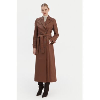 Bardot Kunstleder-Mantel 59899JB5 Braun Regular Fit XS female Bardot Kunstleder-Mantel 59899JB5 Braun Regular Fit XS female