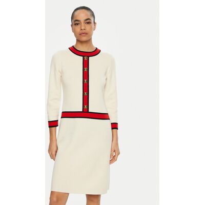 Luisa Spagnoli Strickkleid Mauri 100025 Beige Regular Fit L female Luisa Spagnoli Strickkleid Mauri 100025 Beige Regular Fit L female