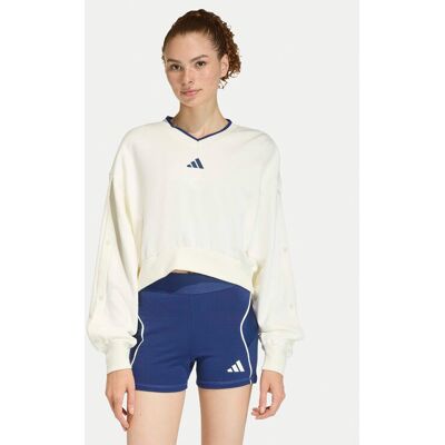 adidas Sweatshirt Stadium JZ1074 Weiß Loose Fit M female adidas Sweatshirt Stadium JZ1074 Weiß Loose Fit M female