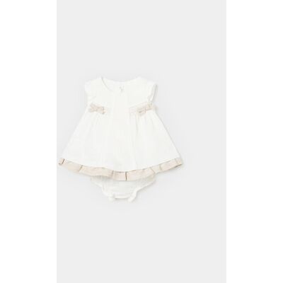 Mayoral Sommerkleid 1828 Écru Regular Fit 6_9M female Mayoral Sommerkleid 1828 Écru Regular Fit 6_9M female