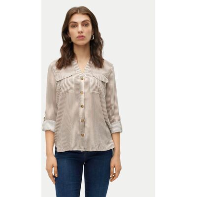 Vero Moda Hemd Bumpy 10275283 Beige Regular Fit S female Vero Moda Hemd Bumpy 10275283 Beige Regular Fit S female