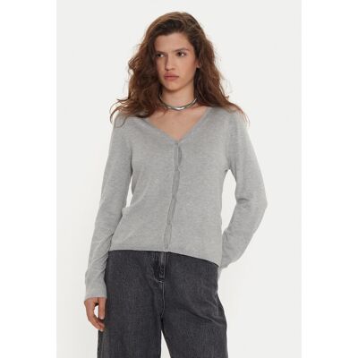 Vero Moda Strickjacke Glory 10310527 Grau Regular Fit M female Vero Moda Strickjacke Glory 10310527 Grau Regular Fit M female