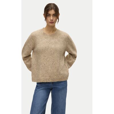 Vero Moda Pullover Ingrid 10331365 Beige Regular Fit M female Vero Moda Pullover Ingrid 10331365 Beige Regular Fit M female