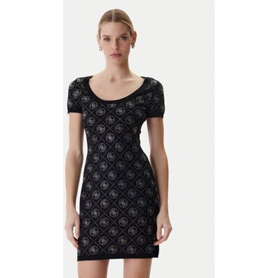 Guess Strickkleid W6RK92 Z3JD2 Schwarz Regular Fit M female Guess Strickkleid W6RK92 Z3JD2 Schwarz Regular Fit M female