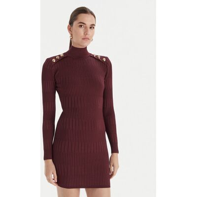 Marciano Guess Strickkleid 5BGK52 5881Z Dunkelrot Slim Fit 46 female Marciano Guess Strickkleid 5BGK52 5881Z Dunkelrot Slim Fit 46 female