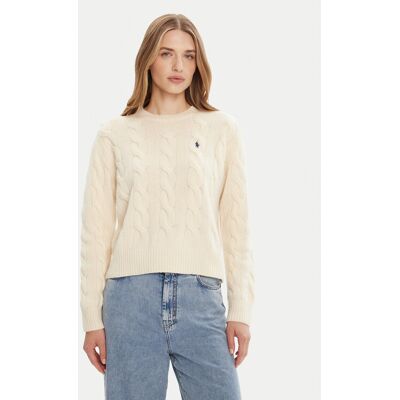 Polo Ralph Lauren Pullover 211A91216002 Écru Straight Fit L female Polo Ralph Lauren Pullover 211A91216002 Écru Straight Fit L female