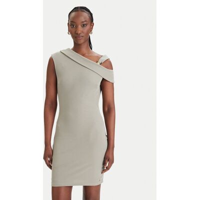 Guess Kleid für den Alltag W6GK23 K3017 Khakifarben Regular Fit M female Guess Kleid für den Alltag W6GK23 K3017 Khakifarben Regular Fit M female