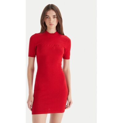 HUGO Strickkleid Sbloggy 50543324 Rot Slim Fit S female HUGO Strickkleid Sbloggy 50543324 Rot Slim Fit S female
