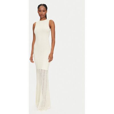 Marciano Guess Strickkleid 5GGK44 5869Z Écru Regular Fit 44 female Marciano Guess Strickkleid 5GGK44 5869Z Écru Regular Fit 44 female