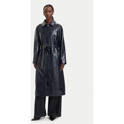 HUGO Kunstleder-Mantel Marede-1 50563173 Dunkelblau Regular Fit 42 female HUGO Kunstleder-Mantel Marede-1 50563173 Dunkelblau Regular Fit 42 female