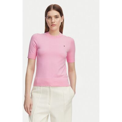 Tommy Hilfiger T-Shirt WW0WW49705 Hellrosa Slim Fit M female Tommy Hilfiger T-Shirt WW0WW49705 Hellrosa Slim Fit M female