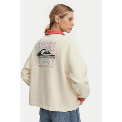Quiksilver Fleecejacke Sungai Block EQWFT03192 Creme Oversize XL female Quiksilver Fleecejacke Sungai Block EQWFT03192 Creme Oversize XL female