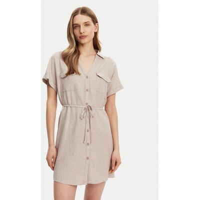 Vero Moda Sommerkleid Linn 10323027 Grau Relaxed Fit S female Vero Moda Sommerkleid Linn 10323027 Grau Relaxed Fit S female