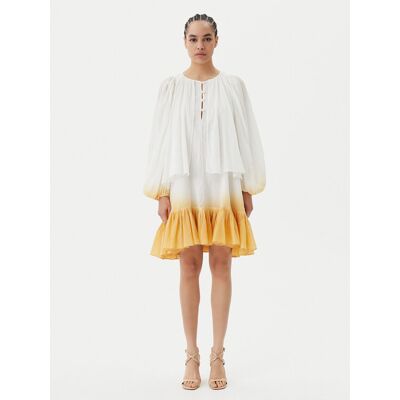 PINKO Sommerkleid Inventi Abito 104949 A2G4 Écru Relaxed Fit 42 female PINKO Sommerkleid Inventi Abito 104949 A2G4 Écru Relaxed Fit 42 female