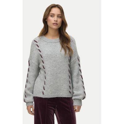 Vero Moda Pullover Ilina 10334866 Grau Loose Fit S female Vero Moda Pullover Ilina 10334866 Grau Loose Fit S female