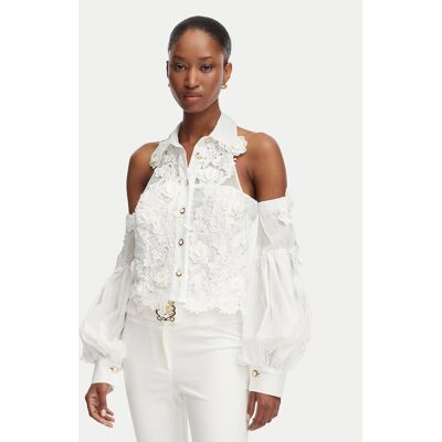 Babylon Bluse W MF0308 Weiß Regular Fit 48 female Babylon Bluse W MF0308 Weiß Regular Fit 48 female