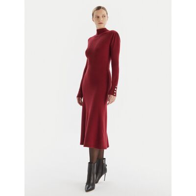 Artigli Strickkleid ACAB003090 Dunkelrot Regular Fit L female Artigli Strickkleid ACAB003090 Dunkelrot Regular Fit L female
