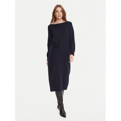 Gaudi Strickkleid 521FD13001 Dunkelblau Relaxed Fit M female Gaudi Strickkleid 521FD13001 Dunkelblau Relaxed Fit M female