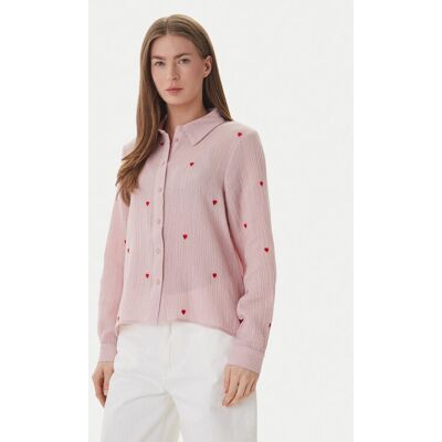 ONLY Hemd Heart 15332482 Rosa Regular Fit M female ONLY Hemd Heart 15332482 Rosa Regular Fit M female