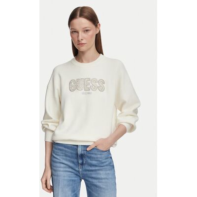 Guess Pullover W6YR30 Z0978 Creme Regular Fit M female Guess Pullover W6YR30 Z0978 Creme Regular Fit M female