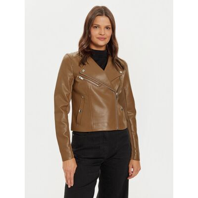 Vero Moda Jacke aus Kunstleder Riley 10302441 Braun Slim Fit S female Vero Moda Jacke aus Kunstleder Riley 10302441 Braun Slim Fit S female