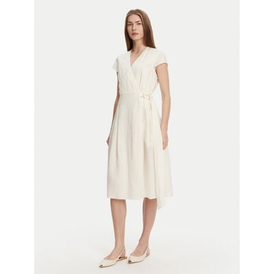 TWINSET Sommerkleid 251TT2072 Écru Loose Fit 42 female TWINSET Sommerkleid 251TT2072 Écru Loose Fit 42 female