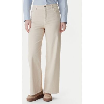 Weekend Max Mara Jeans Medina 2615131051 Beige Wide Leg 40 female Weekend Max Mara Jeans Medina 2615131051 Beige Wide Leg 40 female