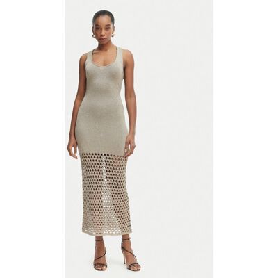 Simona Corsellini Strickkleid P26CPABO0301 Grau Slim Fit 44 female Simona Corsellini Strickkleid P26CPABO0301 Grau Slim Fit 44 female