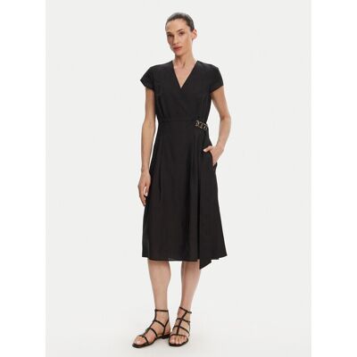 TWINSET Sommerkleid 251TT2072 Schwarz Loose Fit 42 female TWINSET Sommerkleid 251TT2072 Schwarz Loose Fit 42 female