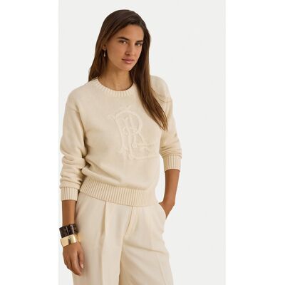 LAUREN RALPH LAUREN Pullover 200979653001 Creme Regular Fit M female LAUREN RALPH LAUREN Pullover 200979653001 Creme Regular Fit M female