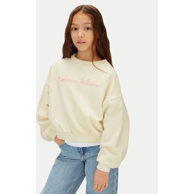Calvin Klein Jeans Sweatshirt LVCKSJB25G Beige Relaxed Fit 16Y female Calvin Klein Jeans Sweatshirt LVCKSJB25G Beige Relaxed Fit 16Y female