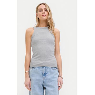 JJXX Top 12224661 Grau Rib Fit XS female JJXX Top 12224661 Grau Rib Fit XS female