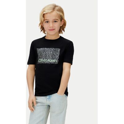 Calvin Klein Jeans T-Shirt Perforation LVCKSJA04B Schwarz Regular Fit 16Y unisex Calvin Klein Jeans T-Shirt Perforation LVCKSJA04B Schwarz Regular Fit 16Y unisex