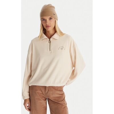 Billabong Sweatshirt Coffee Time EBJKT00115 Écru Regular Fit S female Billabong Sweatshirt Coffee Time EBJKT00115 Écru Regular Fit S female