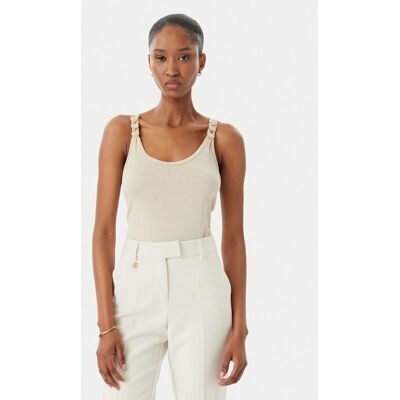 Morgan Top 251-DIDOA Beige Slim Fit L female Morgan Top 251-DIDOA Beige Slim Fit L female