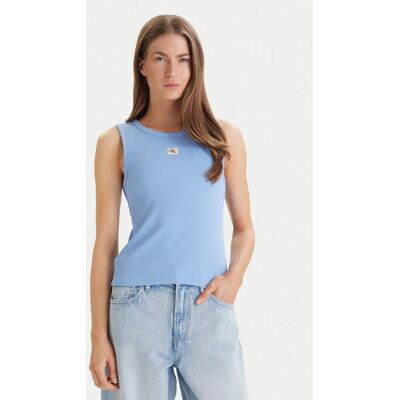 Calvin Klein Jeans Top LV047C201G Himmelblau Slim Fit L female Calvin Klein Jeans Top LV047C201G Himmelblau Slim Fit L female