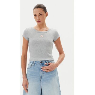 Calvin Klein Jeans T-Shirt LV047C200G Grau Slim Fit M female Calvin Klein Jeans T-Shirt LV047C200G Grau Slim Fit M female