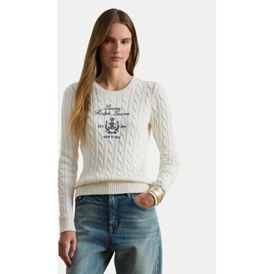 LAUREN RALPH LAUREN Pullover 200P03508003 Weiß Slim Fit S female LAUREN RALPH LAUREN Pullover 200P03508003 Weiß Slim Fit S female