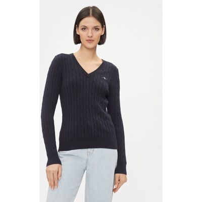 Gant Pullover 4800101 Dunkelblau Slim Fit L female Gant Pullover 4800101 Dunkelblau Slim Fit L female