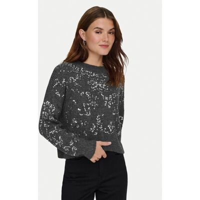 ONLY Pullover Alta 15353230 Grau Regular Fit M female ONLY Pullover Alta 15353230 Grau Regular Fit M female