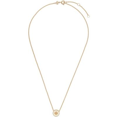 Tory Burch Halskette Kira Enamel Pendant 90549 Weiß NOSIZE female Tory Burch Halskette Kira Enamel Pendant 90549 Weiß NOSIZE female