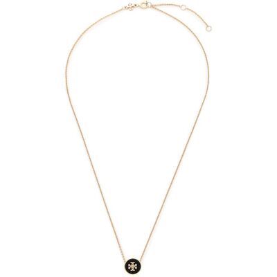 Tory Burch Halskette Kira Enamel Pendant Necklace 90549 Goldfarben NOSIZE female Tory Burch Halskette Kira Enamel Pendant Necklace 90549 Goldfarben NOSIZE female
